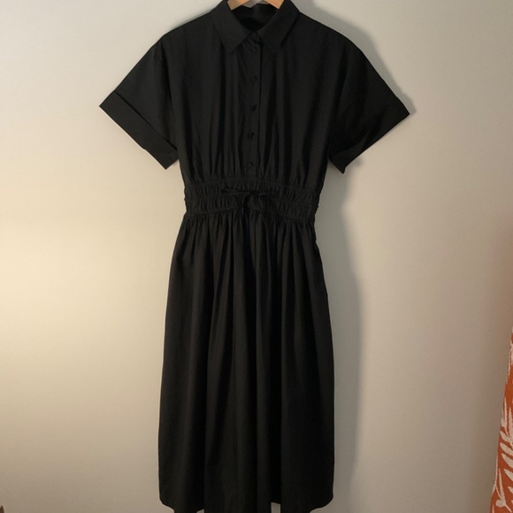 NWT J.Crew Black Elena shirtdress in cotton poplin SZ Various - Picture 11 of 13
